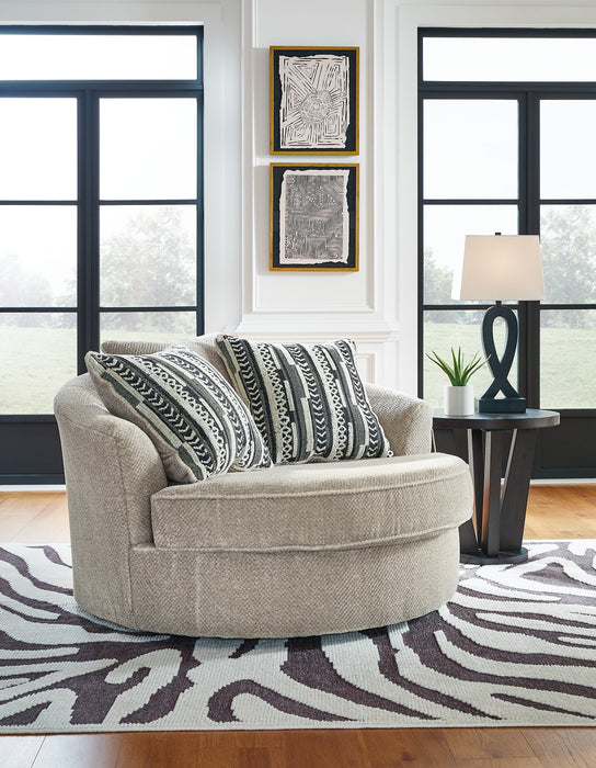 Calnita Oversized Swivel Accent Chair - Furniture City (CA)l