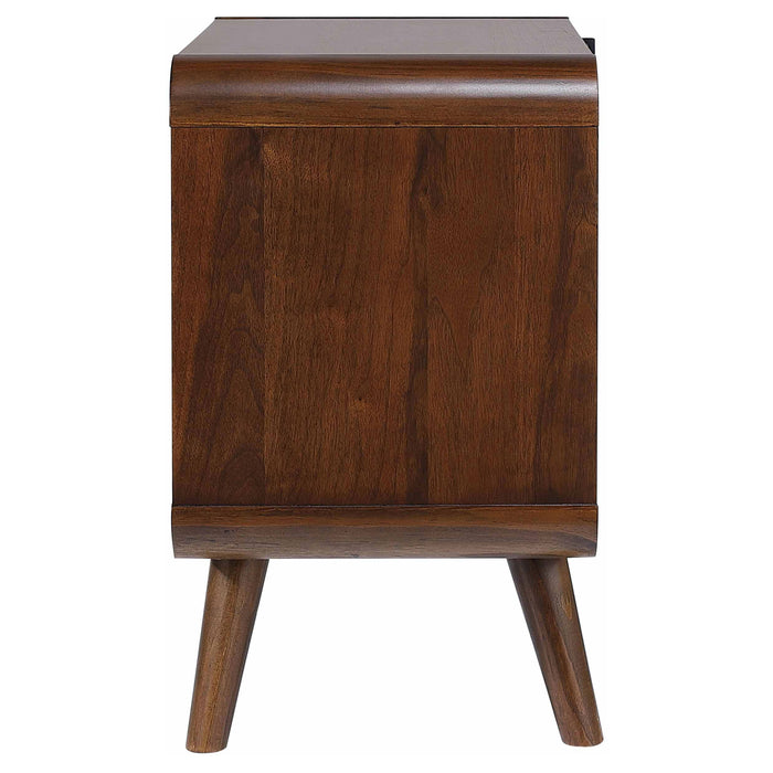 Robyn 2-drawer Nightstand Dark Walnut