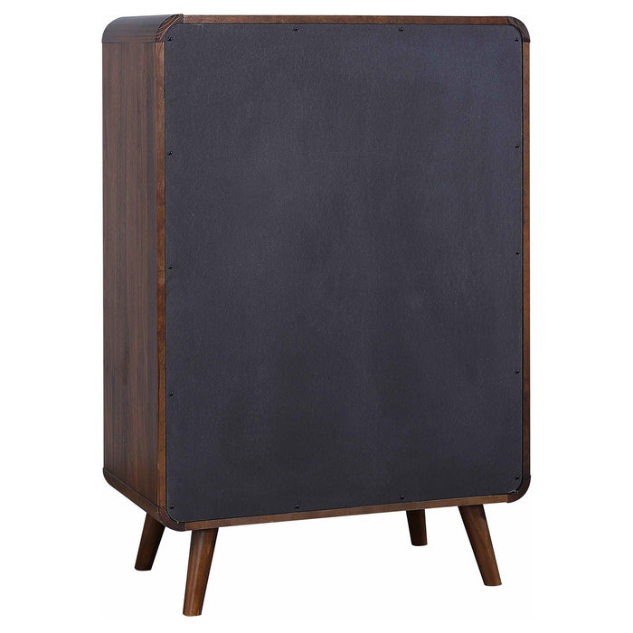 Robyn 5-drawer Chest Dark Walnut