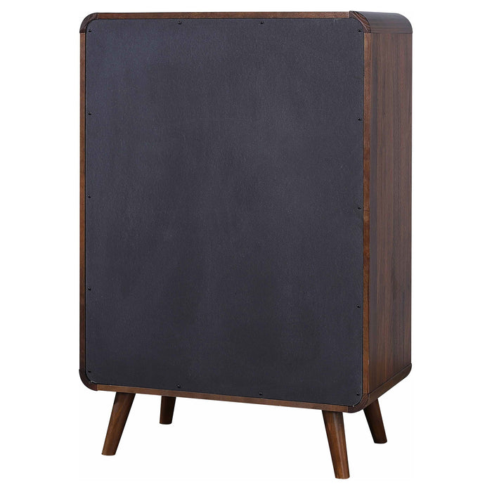 Robyn 5-drawer Chest Dark Walnut