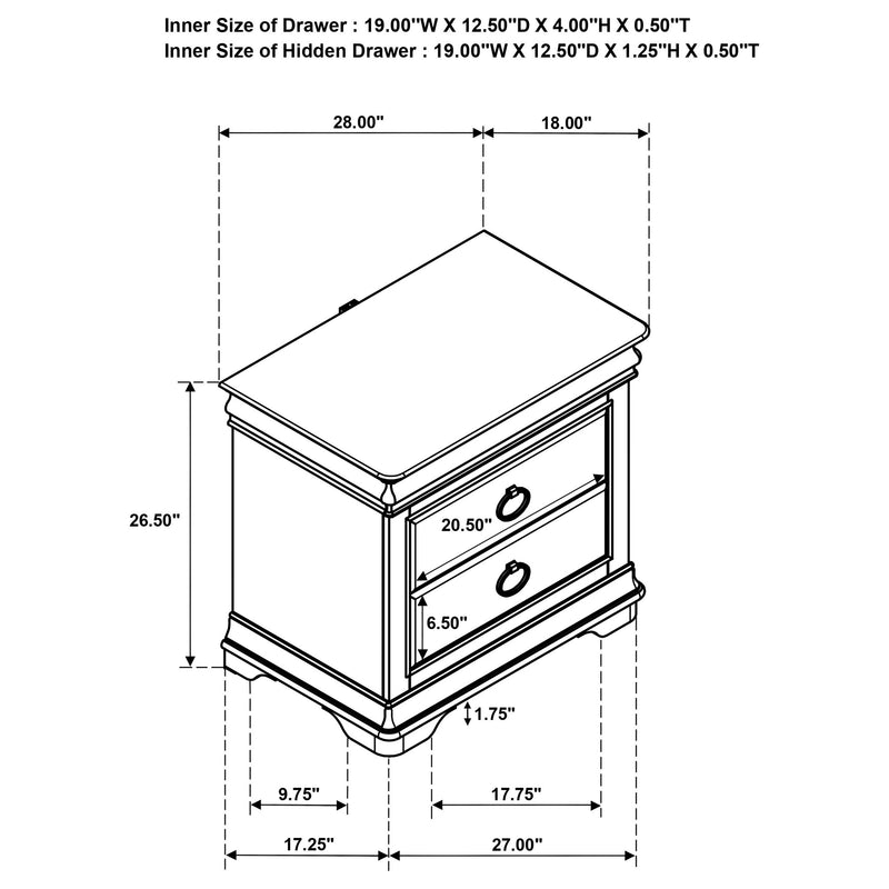 Garland Nightstand - Furniture City (CA)l