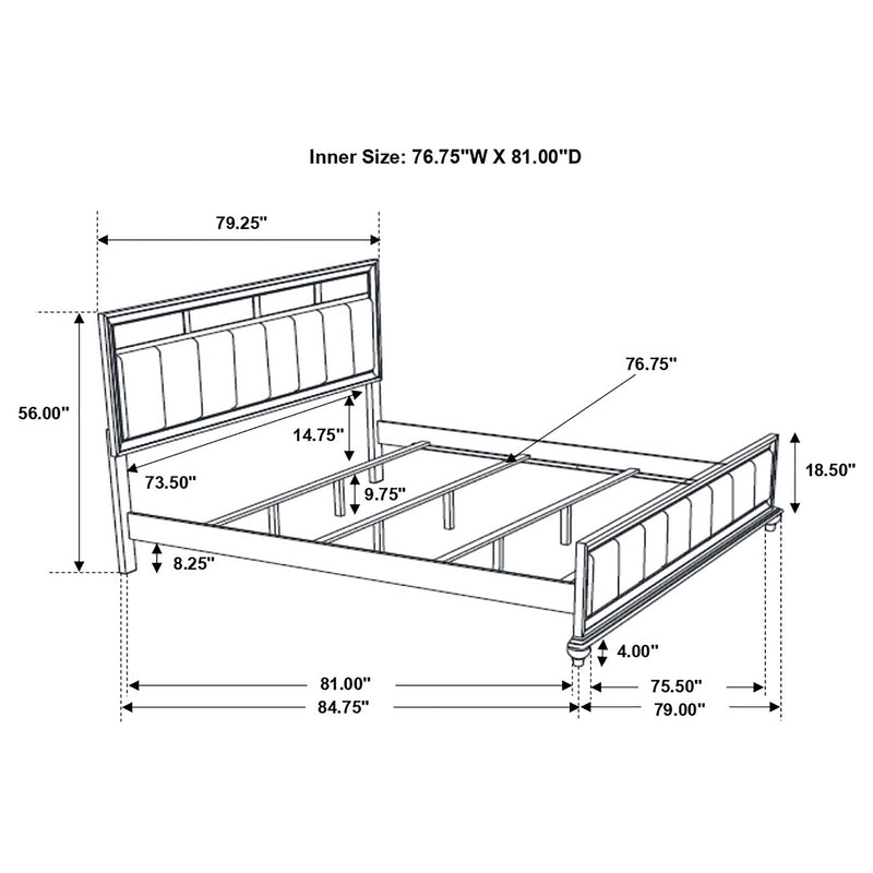Barzini Panel Bed - Furniture City (CA)l