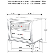 Barzini Nightstand - Furniture City (CA)l