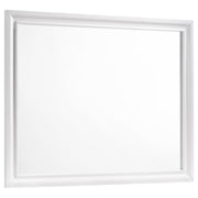 Barzini Rectangle Dresser Mirror White - Furniture City (CA)l