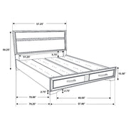 Miranda Panel Platform Storage Bed - Furniture City (CA)l