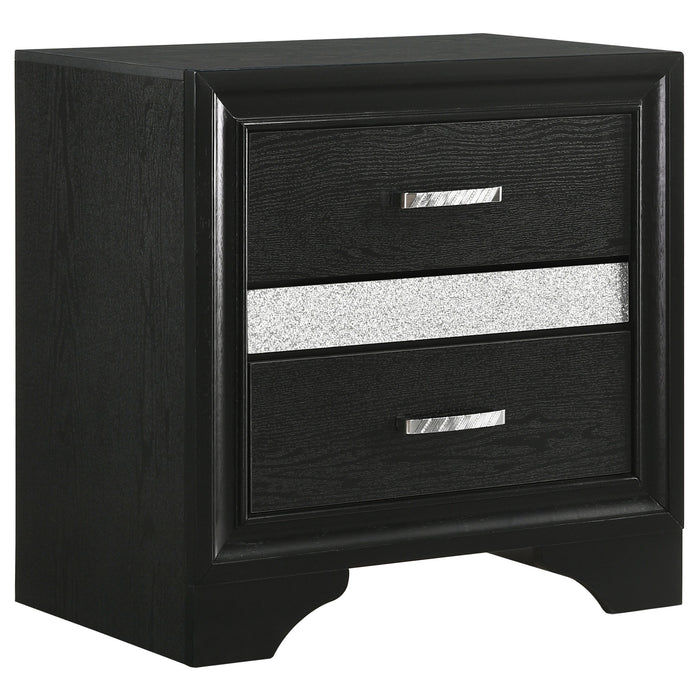 Miranda 2-drawer Nightstand Tray White