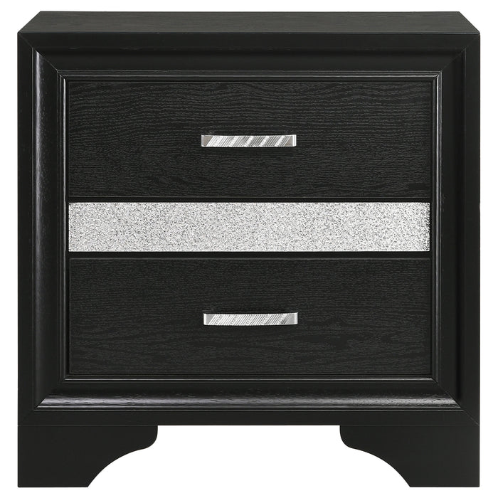 Miranda 2-drawer Nightstand Tray White