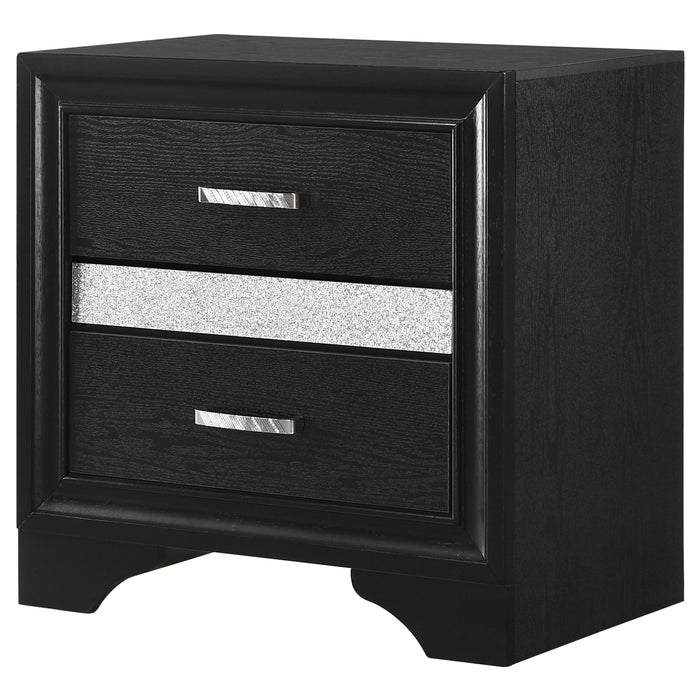 Miranda 2-drawer Nightstand Tray White