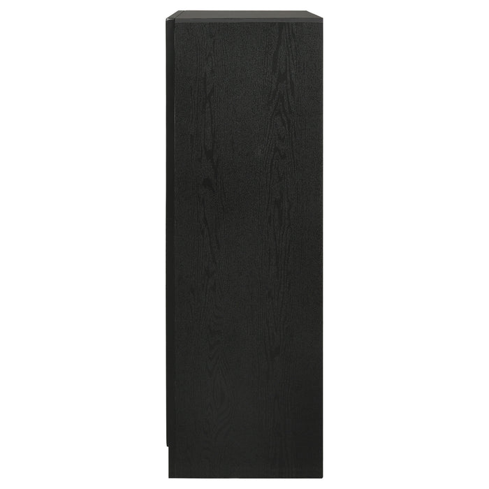 Miranda 5-drawer Chest White and Rhinestone