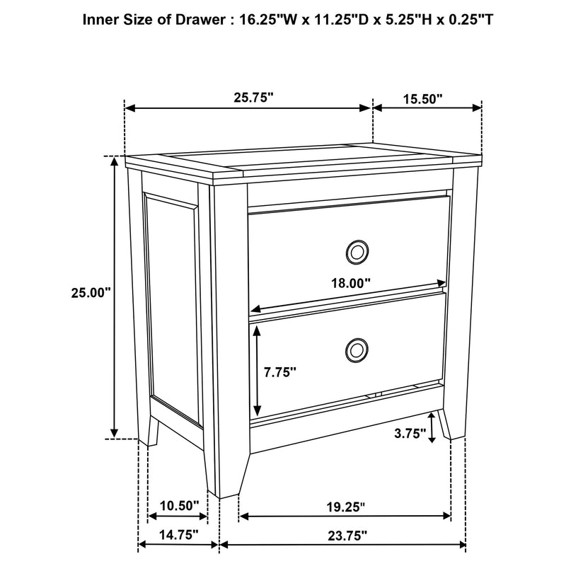 Hazlewood Nightstand - Furniture City (CA)l