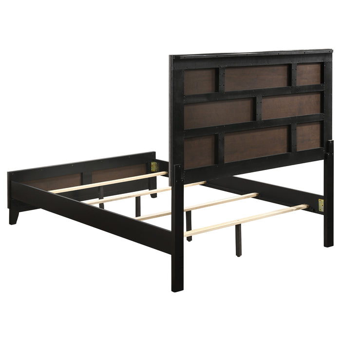 Watson Eastern King & Queen Bed Grey Oak and Black