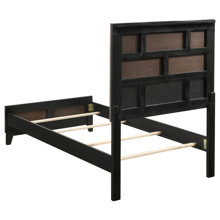 Watson Eastern King & Queen Bed Grey Oak and Black