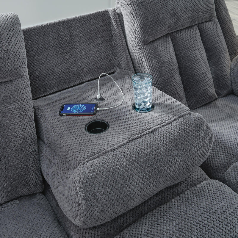 Observation Power Reclining Sofa with Drop Down Table