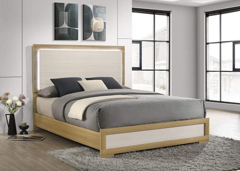 Hyland Panel Bed with LED Lighting - Furniture City (CA)l