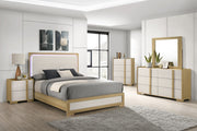 Hyland Panel Bed with LED Lighting - Furniture City (CA)l