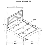 Cassia Panel Bed with LED Lighting - Furniture City (CA)l