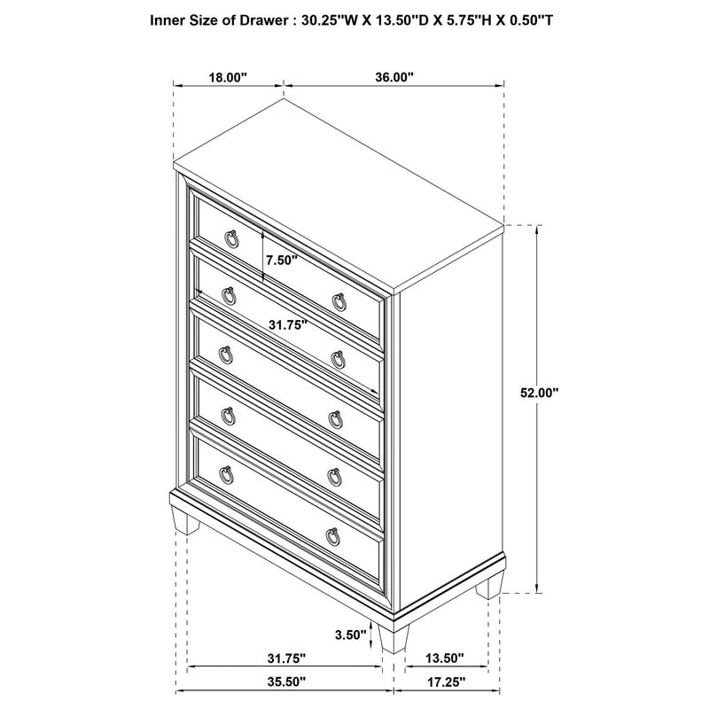 Pembroke Chest of Drawers - Furniture City (CA)l