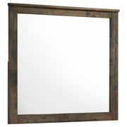 Woodmont Rectangle Dresser Mirror Rustic Golden Brown - Furniture City (CA)l