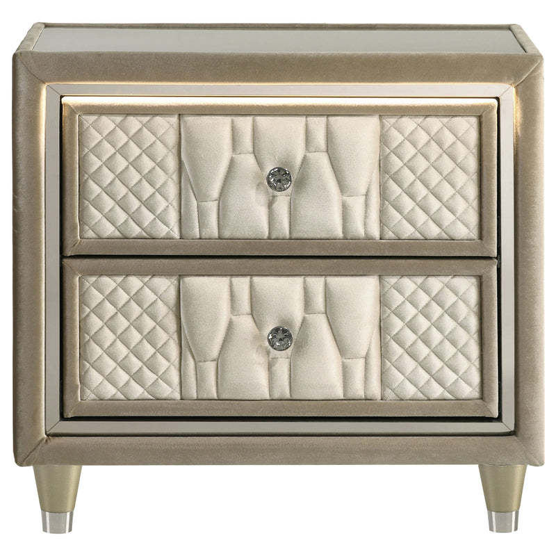 Lorient Nightstand with LED Lighting - Furniture City (CA)l