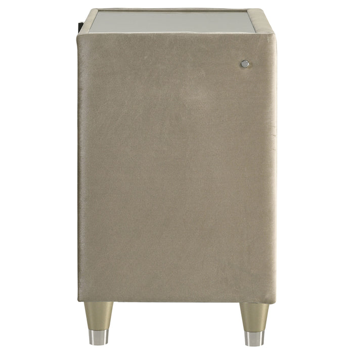 Lorient Nightstand with LED Lighting - Furniture City (CA)l