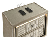 Lorient Nightstand with LED Lighting - Furniture City (CA)l