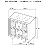 Lorient Nightstand with LED Lighting - Furniture City (CA)l