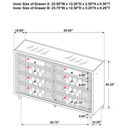 Lorient LED Dresser - Furniture City (CA)l
