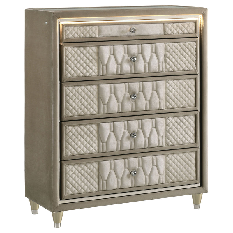 Lorient Chest of Drawers with LED Lighting - Furniture City (CA)l
