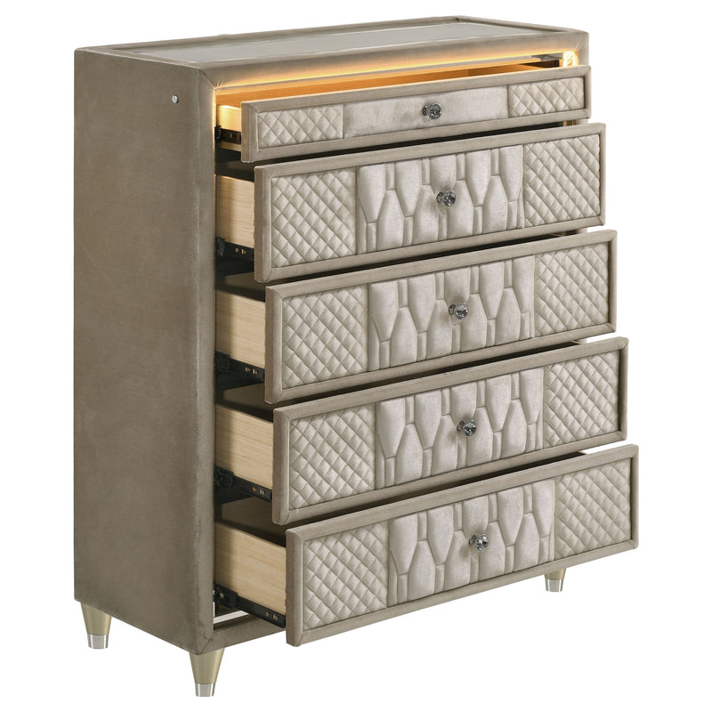Lorient Chest of Drawers with LED Lighting - Furniture City (CA)l
