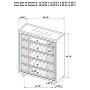Lorient Chest of Drawers with LED Lighting - Furniture City (CA)l