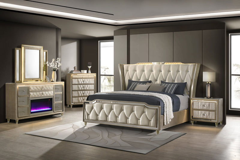 Lorient Chest of Drawers with LED Lighting - Furniture City (CA)l