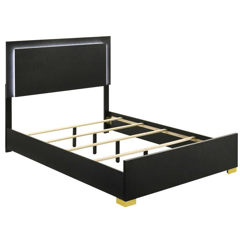 Marceline Panel Bed with LED Lighting - Furniture City (CA)l