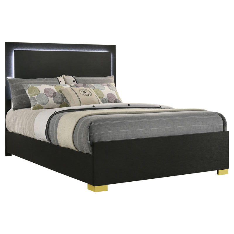 Marceline Panel Bed with LED Lighting - Furniture City (CA)l