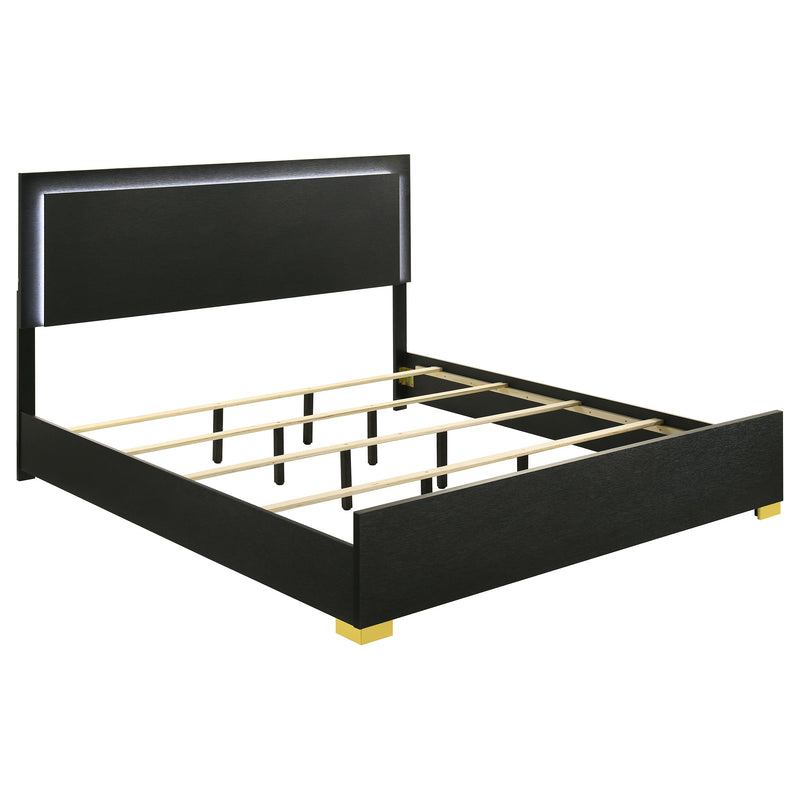 Marceline Panel Bed with LED Lighting - Furniture City (CA)l