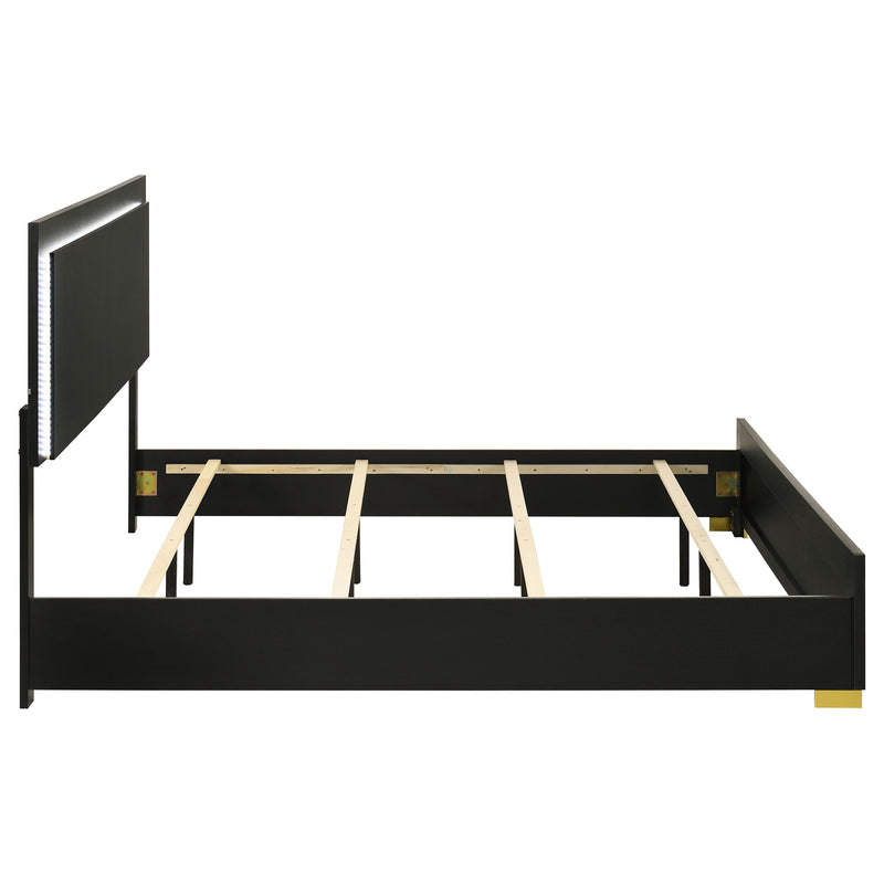 Marceline Panel Bed with LED Lighting - Furniture City (CA)l