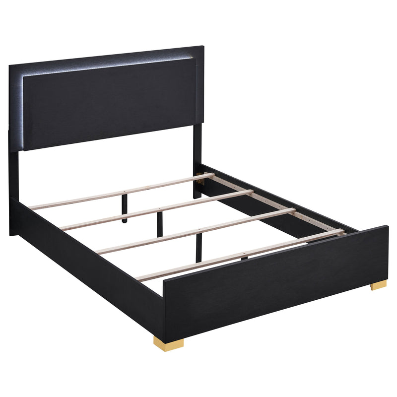 Marceline Panel Bed with LED Lighting - Furniture City (CA)l