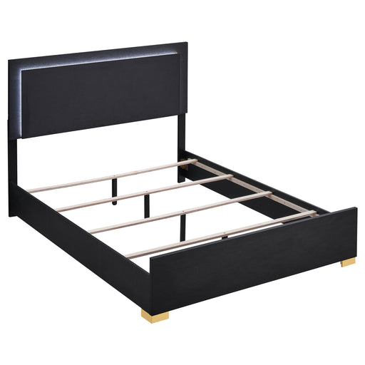 Marceline Panel Bed with LED Lighting - Furniture City (CA)l