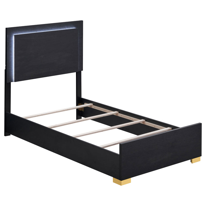 Marceline Panel Bed with LED Lighting - Furniture City (CA)l