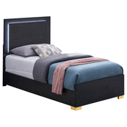 Marceline Panel Bed with LED Lighting - Furniture City (CA)l