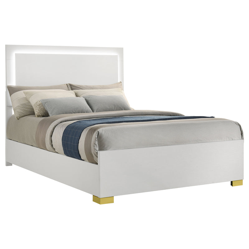 Marceline Panel Bed with LED Lighting - Furniture City (CA)l