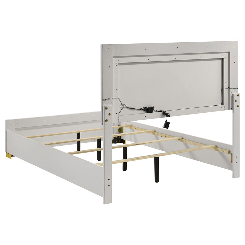 Marceline Panel Bed with LED Lighting - Furniture City (CA)l