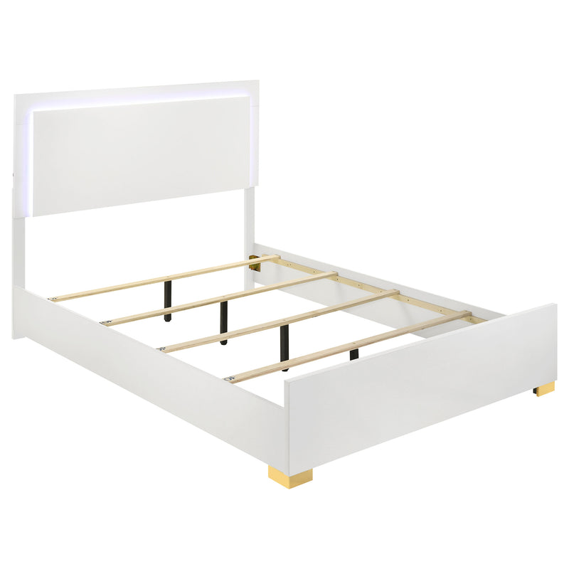 Marceline Panel Bed with LED Lighting - Furniture City (CA)l
