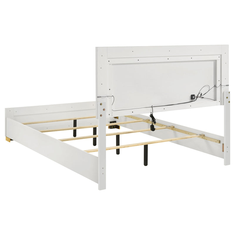 Marceline Panel Bed with LED Lighting - Furniture City (CA)l