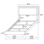 Marceline Panel Bed with LED Lighting - Furniture City (CA)l
