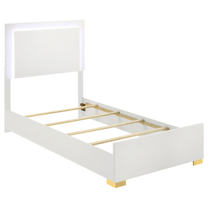 Marceline Panel Bed with LED Lighting - Furniture City (CA)l