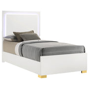 Marceline Panel Bed with LED Lighting - Furniture City (CA)l