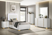 Marceline Panel Bed with LED Lighting - Furniture City (CA)l