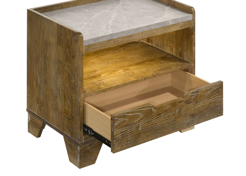Henderson Nightstand with LED Lighting - Furniture City (CA)l