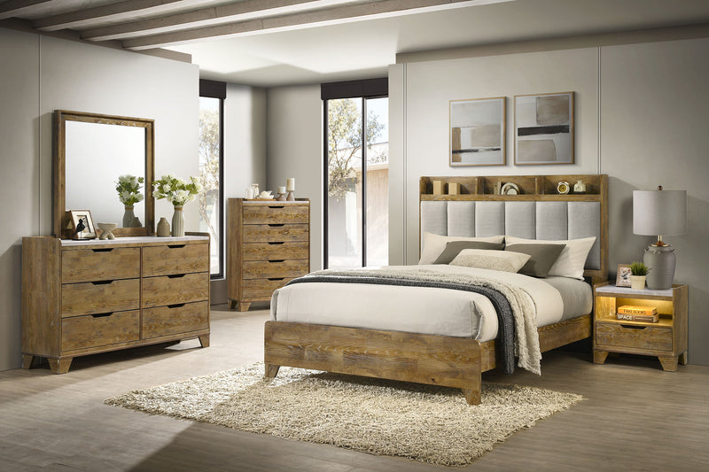 Henderson Nightstand with LED Lighting - Furniture City (CA)l