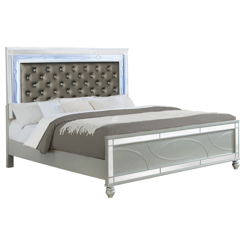 Gunnison Panel Bed with LED Lighting - Furniture City (CA)l